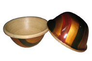 set of 2 bamboo bowls
