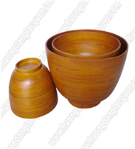 set of 3 bamboo bowls