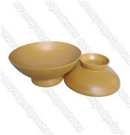 set of 2 bamboo bowls