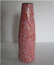 flattened vase