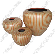 set of 3 bamboo vases