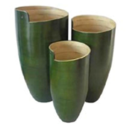 set of 3 round vases