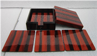 square box with 8 coasters