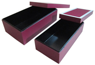set of 2 rectangular boxes