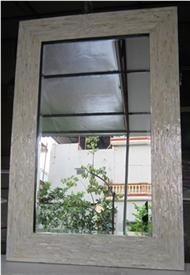 mirror frame with MOP inlay