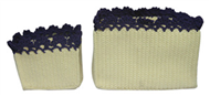 Set of 2 PP synthetic baskets