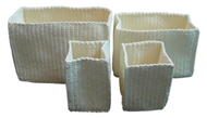 Set of 4 PP synthetic baskets