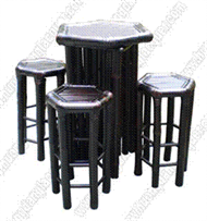 Bamboo Bar table/stool