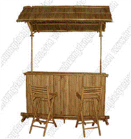 Bamboo Bar counter with roof