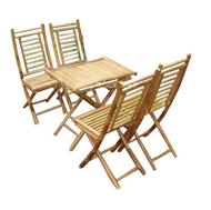 set of foldaway table & 4 chairs