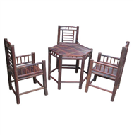 set of tea table & 3 chairs