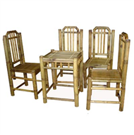 set of tea table & 4 chairs