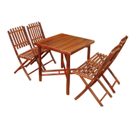 set of square table & 4 chairs
