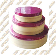 set of 3 bamboo round boxes