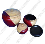 set of 3 round boxes with lid