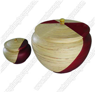 set of 2 round boxes with lid
