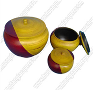 set of 3 round boxes with lid
