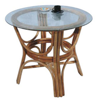 round table with glass