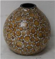 vase with incrusted bamboo