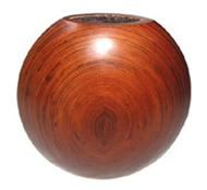 spun bamboo vase