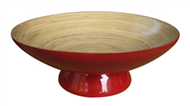 bamboo bowl with high base