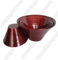 set of 3 bamboo bowls