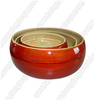 set of 3 bamboo bowls