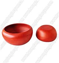 set of 2 bamboo bowls