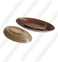 set of 3 bamboo boat bowls