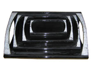 set of 5 modern trays