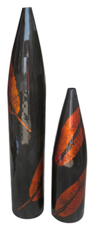 set of 2 bomb vases