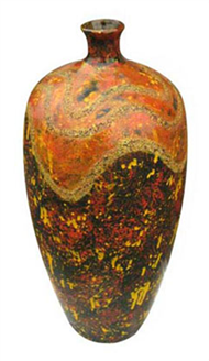 Lacquer vase