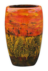 Lacquer vase