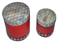 set of 2 round boxes