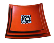 Set of 3 square dishes